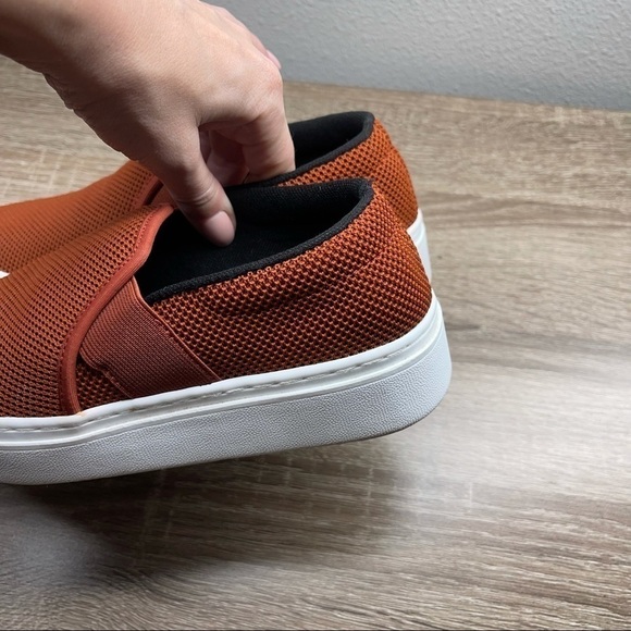 Eileen Fisher Pep Slip On Sneakers Red Textile Upper Size 5.5 Women’s Stretchy - Picture 4 of 13